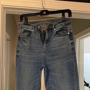 American Eagle Outfitters High Rise Blue Mom Jeans